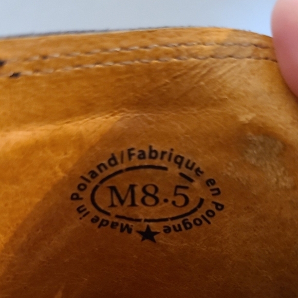 John Fluevog Burgundy Rub Off Derby Swirl EUC - Picture 12 of 14